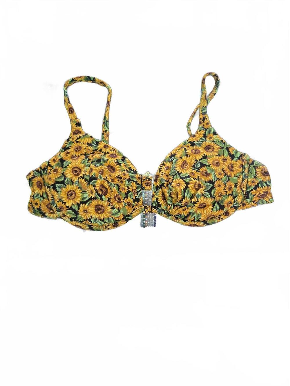 Sunflower Print Bathing Suite Medium Size with Adjustable Straps